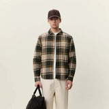 Les Deux Check Flannel Shirt In Roisin Green
