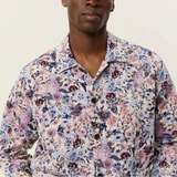 Les Deux Hugh Jacquard Overshirt in Ivory