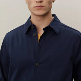 Les Deux Langley Overshirt Regular Fit in Dark Navy