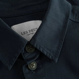Les Deux Langley Overshirt Regular Fit in Dark Navy