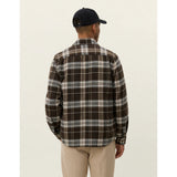Les Deux Lennon Check Overshirt In Delicioso