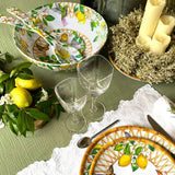 Les Jardins de la Comtesse Capri Large salad bowl in melamine with lemons - Ø 31 cm