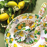Les Jardins de la Comtesse Capri Large salad bowl in melamine with lemons - Ø 31 cm
