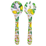 Les Jardins de la Comtesse Capri Salad servers in melamine with lemons - 33 cm