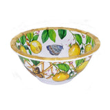 Les Jardins de la Comtesse Capri Small bowl in melamine with lemons- Ø 15 cm