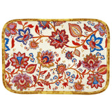 Les Jardins de la Comtesse Jaipur Large rectangular floral melamine display tray - 45 x 32 cm