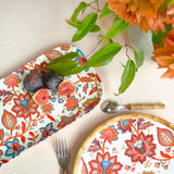 Les Jardins de la Comtesse Jaipur Long rectangular melamine cake dish with flowers - 37.5 cm