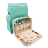 Les Jardins de la Comtesse Picnic Backpack "Escapade" Green - 4 persons
