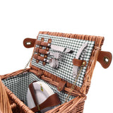 Les Jardins de la Comtesse Saint-Germain Picnic basket Picnic basket Saint-Germain green gingham - 4 person