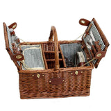 Les Jardins de la Comtesse Saint-Germain Picnic basket Picnic basket Saint-Germain green gingham - 4 person