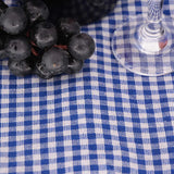 Les Jardins de la Comtesse Waterproof picnic blanket blue and white gingham 140x140cm