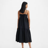 Levi's Tiered Issa Dress in Caviar Black