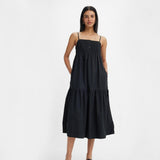 Levi's Tiered Issa Dress in Caviar Black