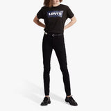 Levi's 721 High Rise Skinny Jeans In Long Shot Black 30leg