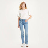 Levi's 724™ High Waist Straight Medium Indigo Jeans In Worn In Blue Wave