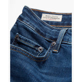 Levi's 725 High Rise Bootcut Jeans Dark Indigo Worn In Blue