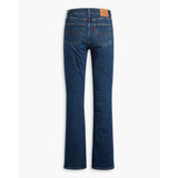 Levi's 725 High Rise Bootcut Jeans Dark Indigo Worn In Blue