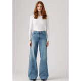 Levi's 728 High Rise Wide Leg Jeans In Sweet Success Blue