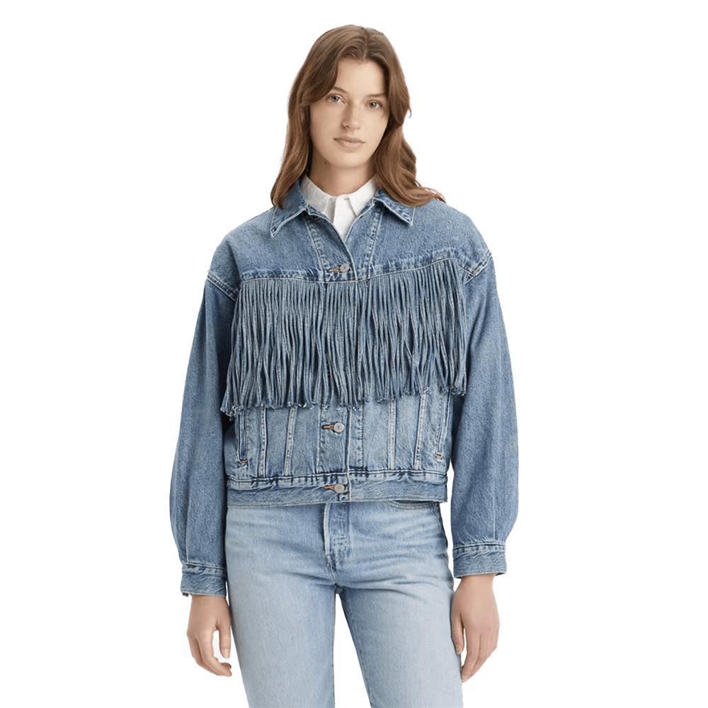 Levis fringe jacket deals