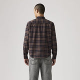 Levi's Authentic Button-Down Shirt Chocolate Garment Dye Plaid