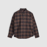 Levi's Authentic Button-Down Shirt Chocolate Garment Dye Plaid