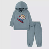 Levi's Baby Bear Knit Set In Stormy Sea