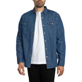 Levi's Barstow Western Standard Denim Shirt Lower Haight In Blue