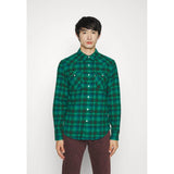 Levi's Barstow Western Standard Plaid Shirt in Sporting Green