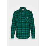 Levi's Barstow Western Standard Plaid Shirt in Sporting Green
