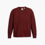 Levi's Battery Knit Crewneck in Decadent Chocolate