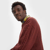 Levi's Battery Knit Crewneck in Decadent Chocolate