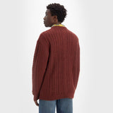 Levi's Battery Knit Crewneck in Decadent Chocolate