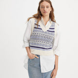 Levi's Brynn Sweater Vest in Syneve Fairisle Sunny Cream