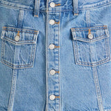 Levi's Button Front Skort Work For It Blue