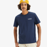 Levi's Classic Graphic Tee In Rope Batwing Dress Blues - Blue