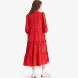 Levi's Cynthia Dress in Smaller Isabel Script Red