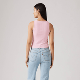 Levi's Dry Goods Pointelle Tank Top in Fragrant Lilac in Pink