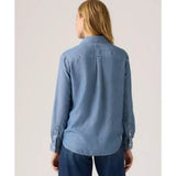 Levi's Elaine Utility Shirt In Chill Girl Blue