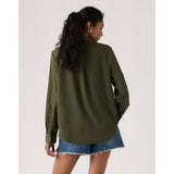Levi's Elaine Utility Shirt In Deep Depth Green