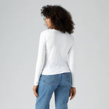Levi's Essential Housemark Long-sleeve Tee in White