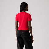 Levi's Essential Sporty Rib Tee In True Red