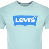 Levi's Graphic Crewneck T-Shirt in Blue Pastel Turquois