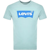 Levi's Graphic Crewneck T-Shirt in Blue Pastel Turquois