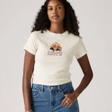 Levi’s Graphic Essential Sporty Tee In Archival Egret