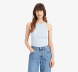 Levi's Graphic Gemini Tank Mini Floral Embroidery In Blue
