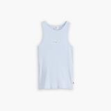 Levi's Graphic Gemini Tank Mini Floral Embroidery In Blue