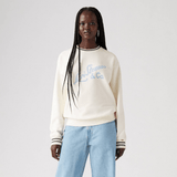 Levi's Graphic Heritage Sport Crew Neutrals Sweatshirt In White
