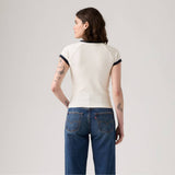 Levi's Graphic Riley Raglan Glitz Horseshoe Tee Sugar Swizzle/Dark Sapphire - White