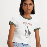 Levi's Graphic Ringer Mini Tee Bright White/Green