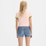Levi's Graphic Ringer Mini Tee Pink